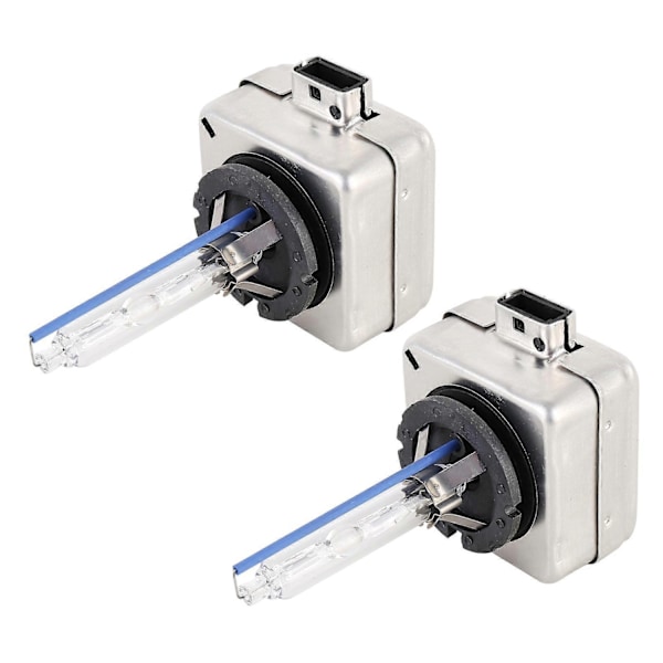2 stk. D1S 35W 3800 LM 8000K HID-pærer Xenon Lys Lamper, DC 12V (Hvitt Lys) - WELLNGS