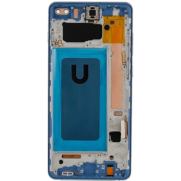 til Samsung Galaxy S10 Plus G975 LCD Skærm og Digitizer Samling + Ramme Udskiftningsdel - WELLNGS Style B