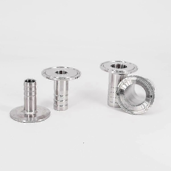Ruostumattomasta teräksestä valmistettu letkuliitin, Tri Clamp -WELLNGS 6mm Hose Barb 64mm Ferrule O