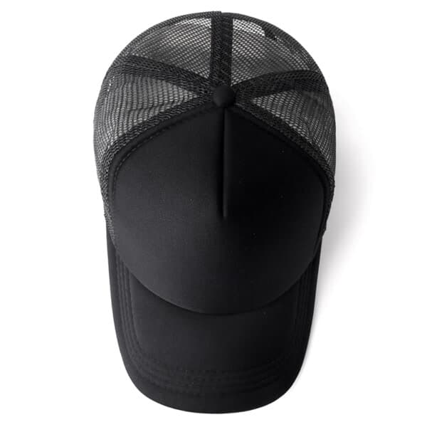 Trucker Hat Mesh Cap - Svart Meshkeps, En Storlek