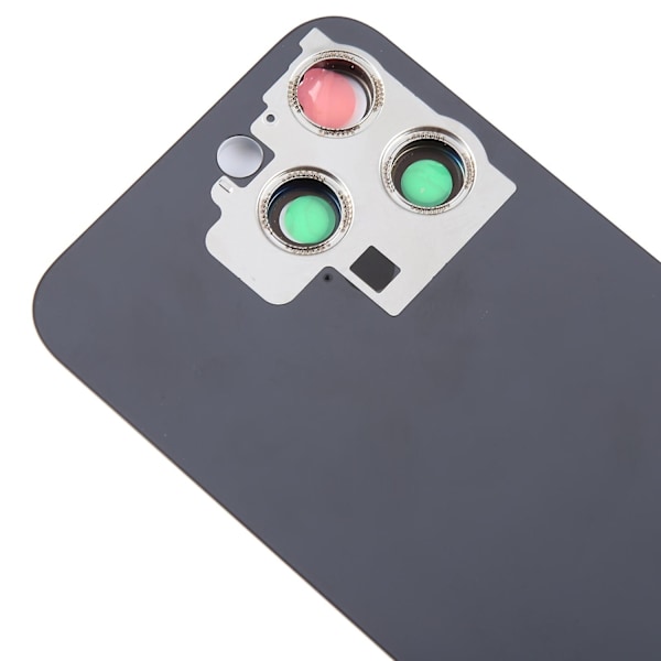 Glas batterilucka för iPhone 15 Pro Max-WELLNGS Black
