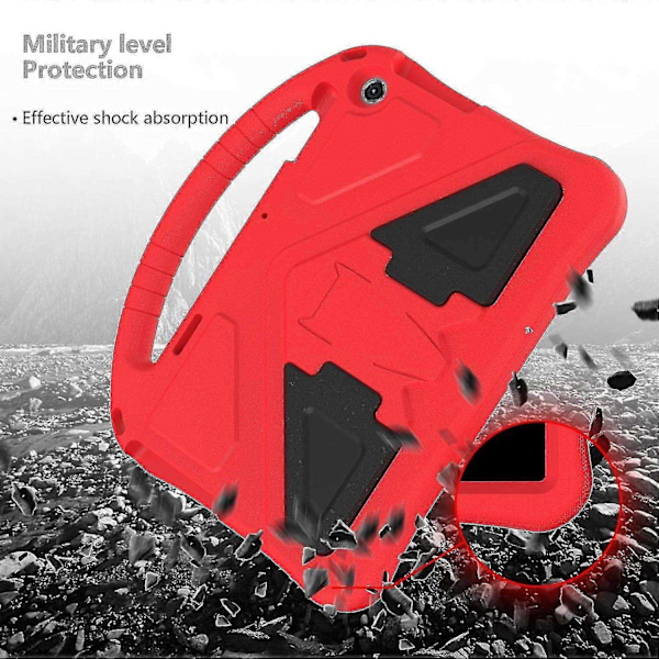For Lenovo Tab M10 (3. generasjon) Nettbrettdeksel Barn Eva Robust Støtsikkert Nettbrettdeksel Konvertibelt H-WELLNGS Red