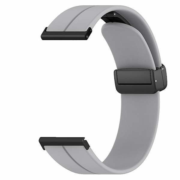24mm silikonihihna Suunto Spartan Sport Wrist HR Baro/ Suunto 7 -kellolle (paksu jousipuikko) - WELLNGS Grey