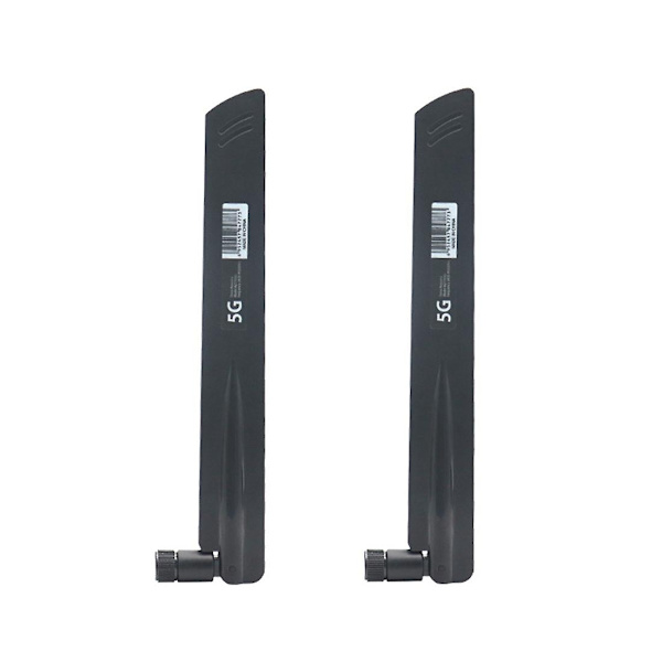 2 stk. 3G 4G 5G antenne 600-6000MHz 18dBi forstærkning SMA han til trådløst netværkskort Wifi router højt signal(C)-WELLNGS