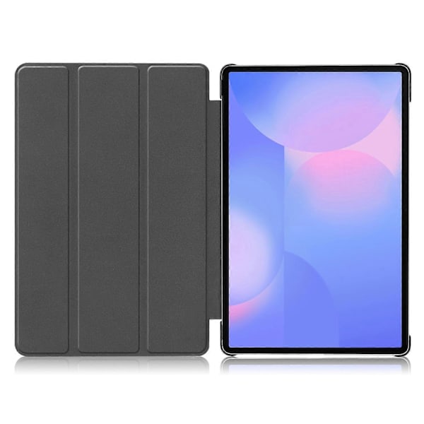 Kompatibelt med Samsung Galaxy Tab S10 FE+ Fodral Anti-Drop Läderställ Tablet Skydd - Röd-WELLNGS Blackish Green