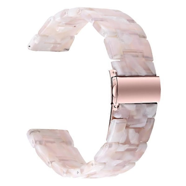 för Garmin Vivoactive 4 Ersättningsarmband 22mm Vattentätt Resin Klockarmband - Rosa Blomma-WELLNGS Pink Flower