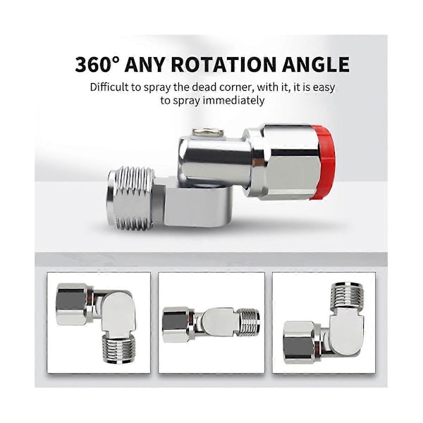 Portabel Airless Färgspruta Universal Vridled Roterbar Kompatibel med Högtrycks Airless Spruta-WELLNGS