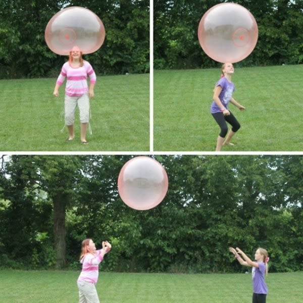 2 stk Jelly Ballong Ball Boble Ball, Ballong oppblåsbar vann-fylt ball Myk gummiball-WELLNGS