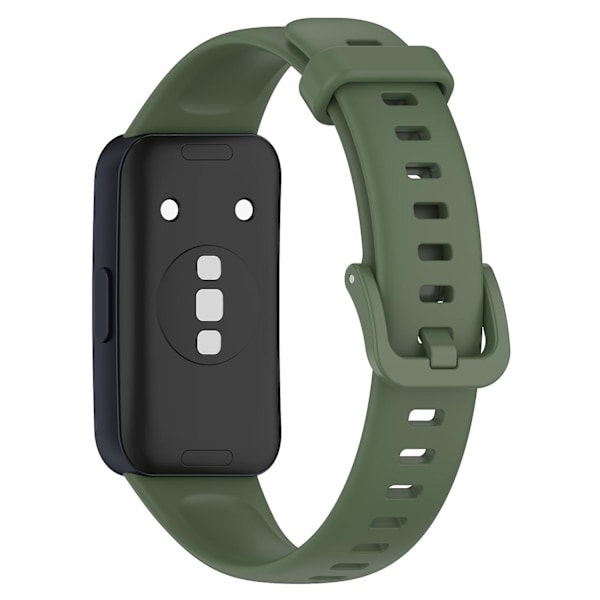 Yhteensopiva Huawei Band 8 silikonirannekkeen kanssa, vedenpitävä pehmeä kellon ranneke - WELLNGS Dark green Type G Huawei Band 8