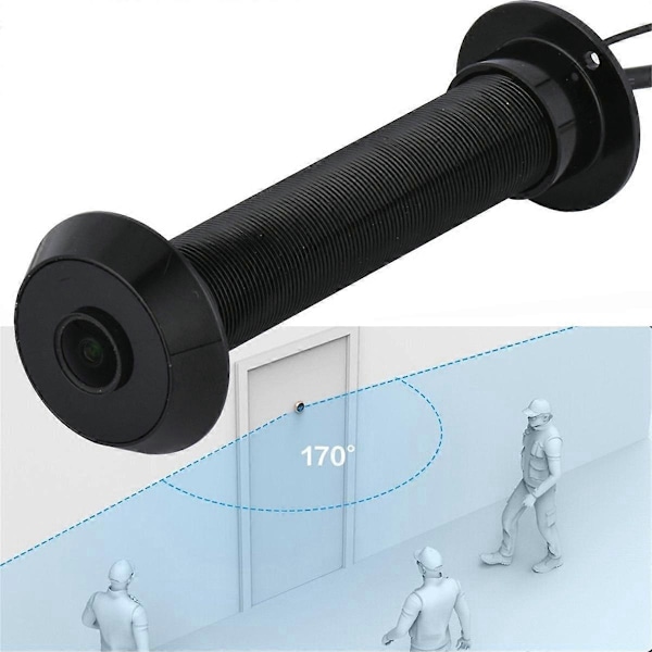 1080P Tuya Smart Life Kodin Digitaalinen Katsoja Kurkistusaukko Kamera Ovi Silmä WiFi IR Yönäkö Ovi Silmä Kamera EU-PISTOKE Hopea-WELLNGS
