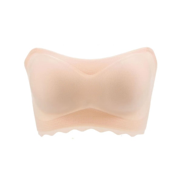 Fantastisk En-axlad Bh, Fantastisk Plus Size En-axlad Osynlig Push Up Bh - WELLNGS Apricot 6XL