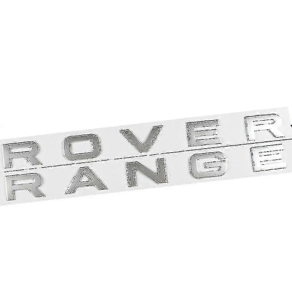 3D ABS Musta Auton Takaluukun Evoque-Logo Velar-Merkki Vogue Se Kirjainmerkki Range Rover Sportille L322 L320 L494 Tarra Tarvikkeet Kb-WELLNGS RR Matt Silver