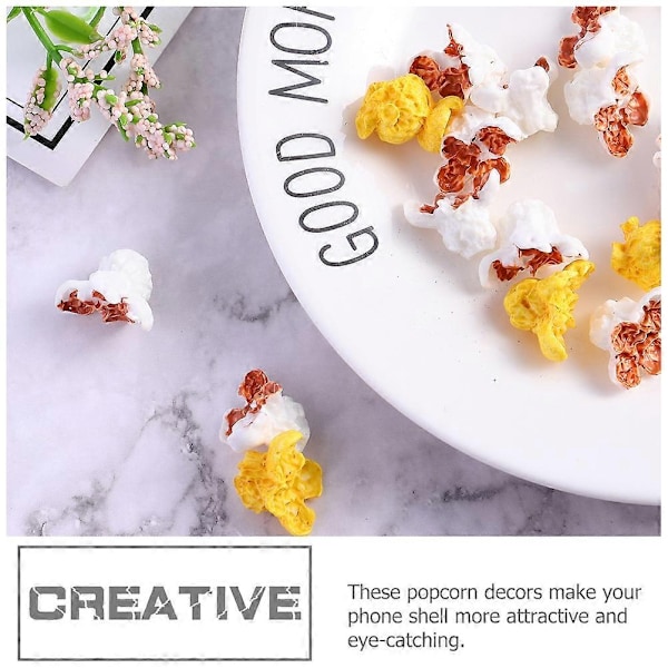 100 st Miniatyr Falskt Popcorn Imitation Popcorn Rekvisita Popcorn Modell Simulerings Popcorn - WELLNGS