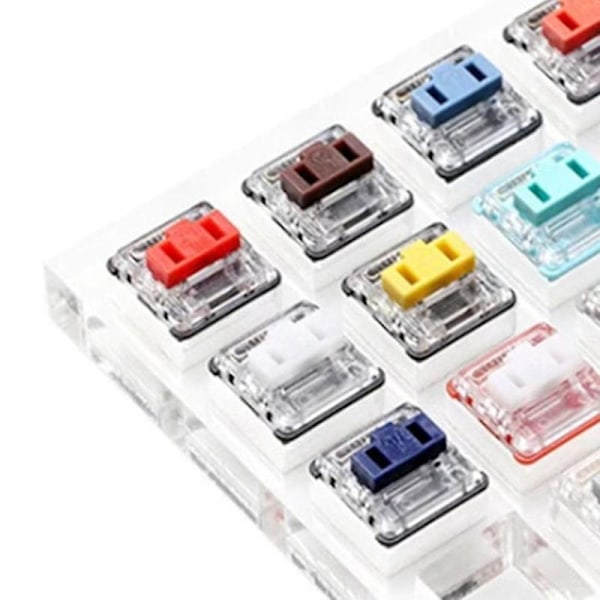 Akryl Switch Tester 14 Kailh Choc Lågprofil Switch Rgb för Mekaniskt Tangentbord Rosa Jade Marinblå C-WELLNGS