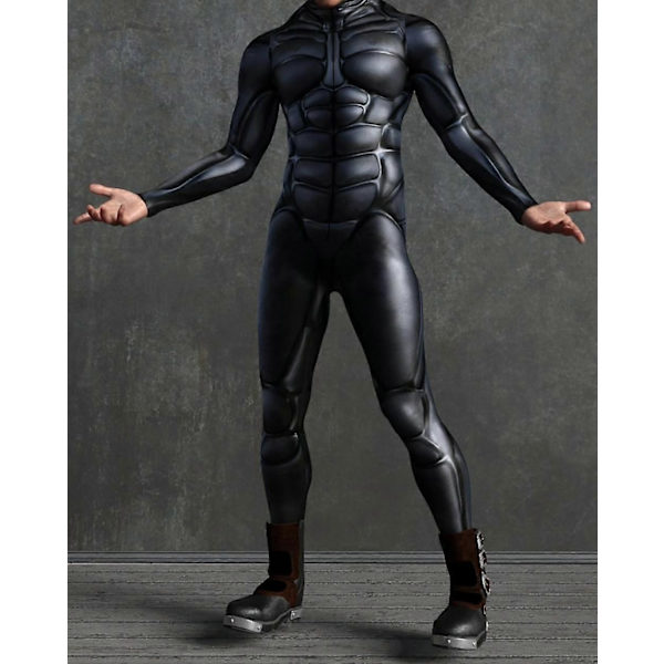 Robotdräkt för Män, Alien Dräkt för Män, Festivaldräkter för Män, Rave Dräkt för Män, Festival Body - WELLNGS VV020 Child XL-150cm)