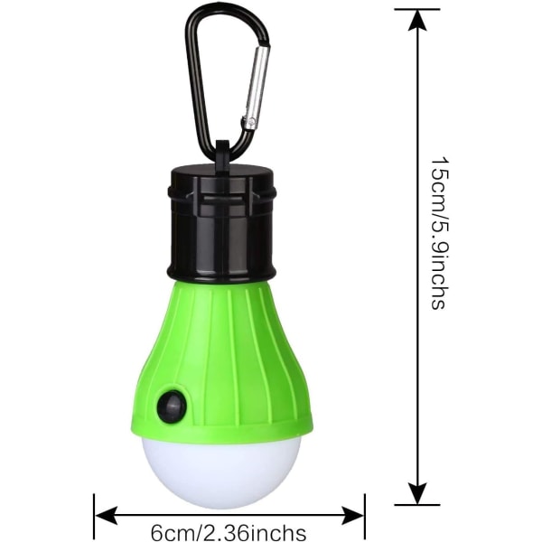 4 kpl LED-telttavalaisin Camping Lantern Light Emergency vedenpitävä-WELLNGS