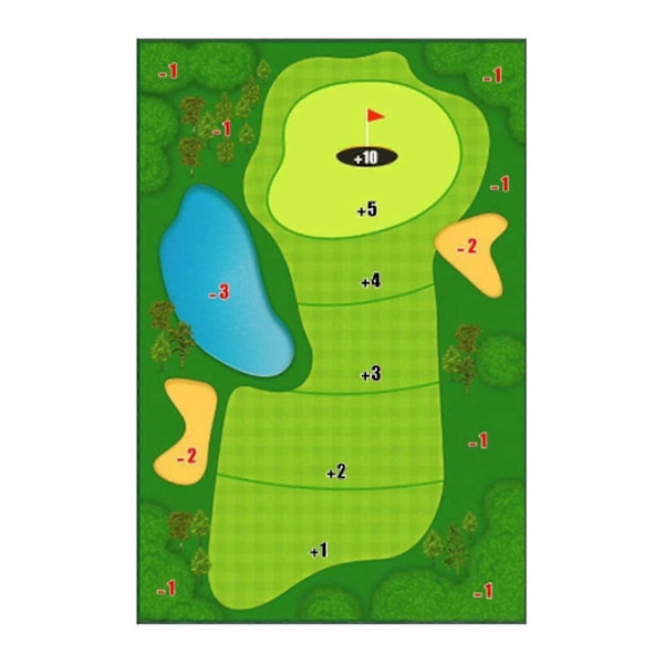 Casual Golf Spil Sæt, Golf Slåningsmåtter, Golf Spil Måtte Golf Øvelsesmåtter Indendørs Udendørs Spil til Voksne og Familie Stick Chip Spil Golf Sæt Børn A style 60*100CM