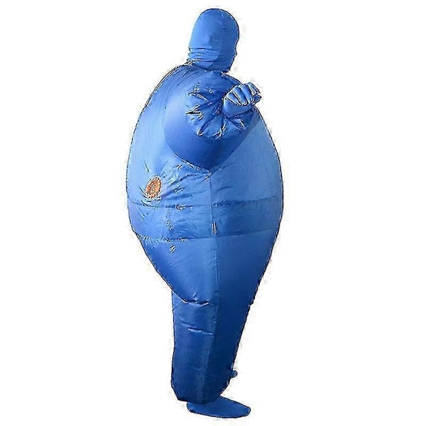Uppblåsbar Helkroppsdräkt Kostym Vuxen Rolig Rollspel Kläder Fest Leksak Present - WELLNGS Blue
