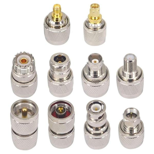 20 kpl RF-koaksiaaliliitin sarja UHF SO239 PL259 sovitin sarja UHF SMA/BNC/UHF/F sovitin Koaksiaalinen sovitin-WELLNGS