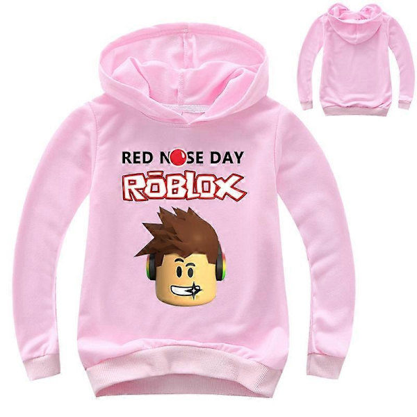 Roblox Genser for Gutter og Jenter - WELLNGS Pink 140cm