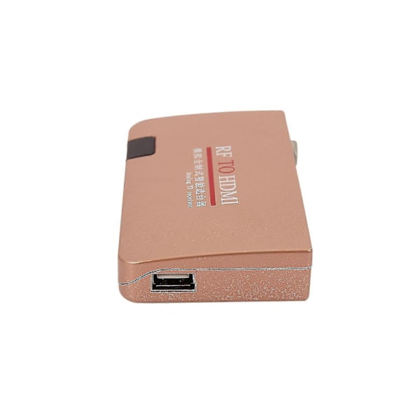 Rf til Hdmi Konverter Adapter Analog Modtager Analog Tv Boks Digital Boks Fjernbetjening Eu Stik-WELLNGS
