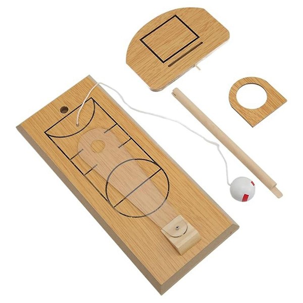 Trä Finger Basketboll -spel, Mini Desktop Basketboll Spel, Rolig Basketboll Spel, Sport Leksak Gåvor-WELLNGS