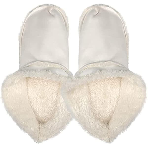 Innersulor för Crocs Clogs Ersättning, Vit Pälsinsats Foder Sko Innersula-WELLNGS Size 37-38