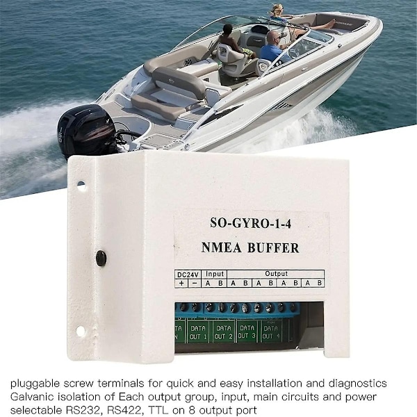 NMEA0183 NMEA-buffer -1-4 NMEA 1 indgang, 4 udgang Marine Serial Line Splitter Isolering Buffer til 2-WELLNGS 0 0