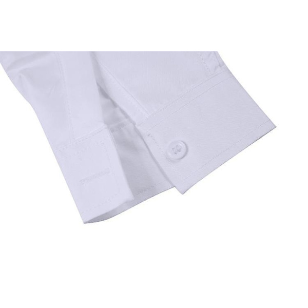 Menn's Regular Fit Langarmet Oxford Skjorte - WELLNGS White L