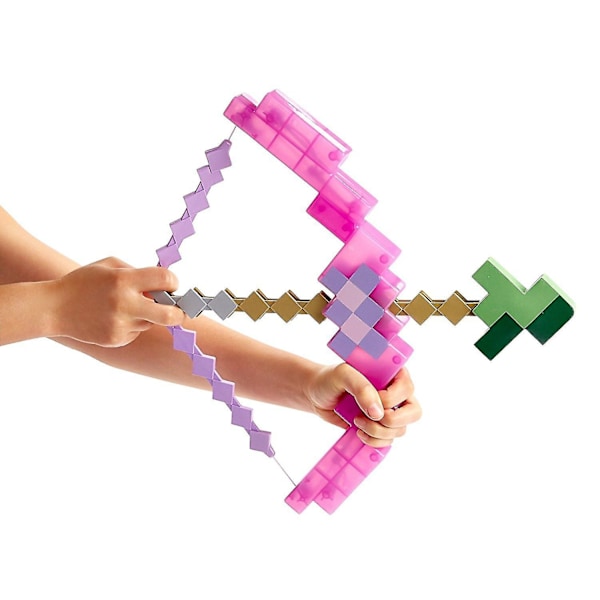 Minecraft fortryllet bue og pil legetøjsgave til børn drenge piger-WELLNGS Pink