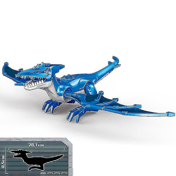 1 stk. Jurassic Big Size Dinosaur Building Blocks T-rex Quetzalcoatlus Baryonyx Actionfigurer Børnelegetøj Gaver-WELLNGS Pterosaur D