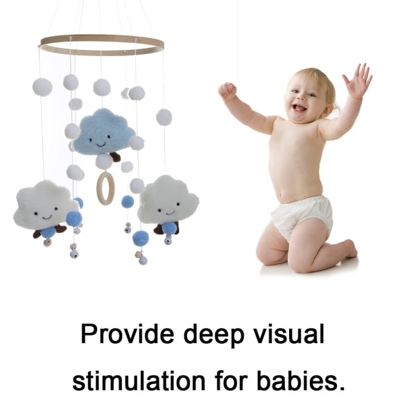 Baby Mobil Stjärnhimmel Nattdekoration Nursery Baby