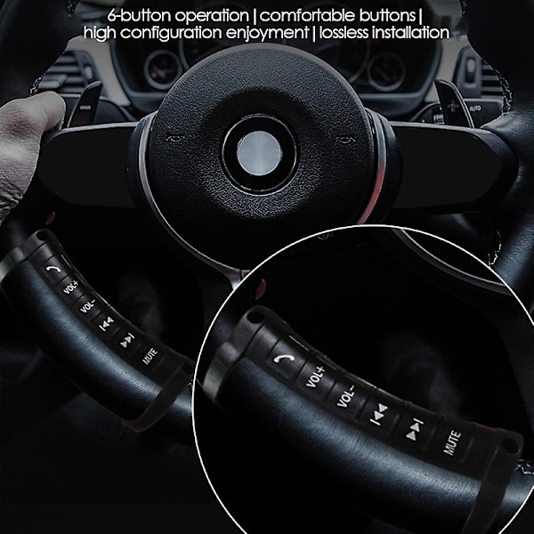 Universal Bilratstyre Fjernbetjening Multifunktions Trådløs Bluetooth Styring Til 2D-WELLNGS