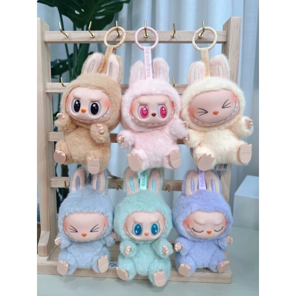 Högkvalitativ 1-pack LABUBU 2.0 Monster Surprise Macaron Plyschdocka Leksak Blind Box (Slumpmässig Färg) /NC/ 2-WELLNGS 2 Single pack