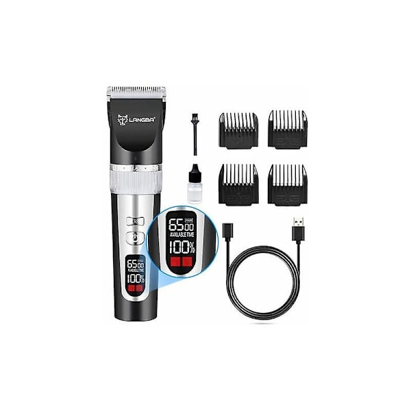 Cat Grooming Clipper for Long Tangled Hair, Low Noise Cordless 4-Speed ​​Pet Cat Grooming Kit Shaver Trimmer for Dogs Cats Pets-WELLNGS