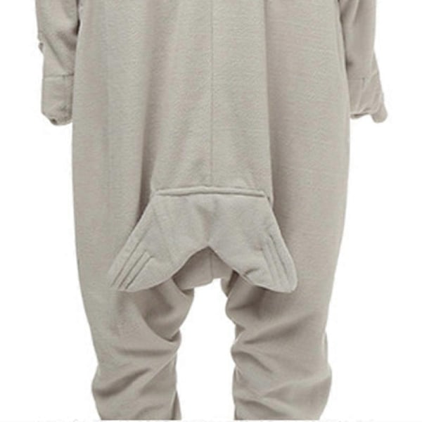 Harmaahylje eläin sarjakuva jumpsuit pyjama miesten ja naisten kotivaatteet-WELLNGS XL