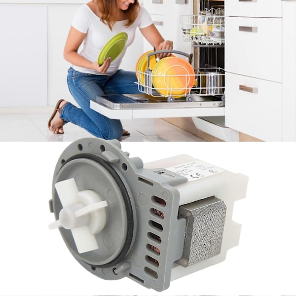 Pesukoneen tyhjennyspumppu 30W 20L minuutissa Korkean hyötysuhteen pesukoneen tyhjennyspumppu AC220?240V-WELLNGS