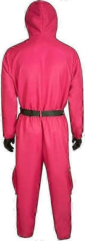 Squid Game 2 Vuxen Triangel Vakt Jumpsuit-WELLNGS Triangular M