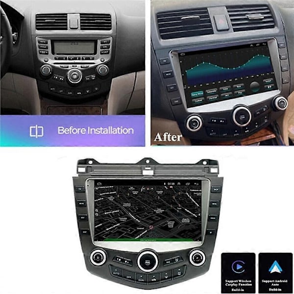 Android 11 -auton radio Accord 7:lle 2003-2007 2 Din -multimediasoitin WIFI GPS Carplay -yksikkö Auto Stereo-WELLNGS