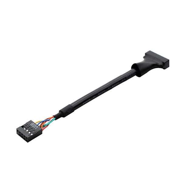 Ny USB3.0 til 2.0 Konverter 20-pin Usb3.0 til 9-pin Usb2.0 Hann/Hunn Adapter - WELLNGS 9F20M