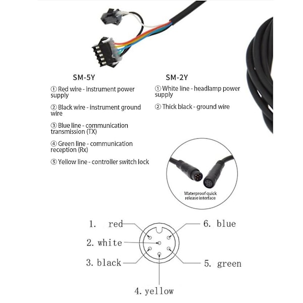 24V-48V SW900 Stor LCD-skærm LCD-displaymålercontroller til elektrisk cykel E-cykel hastighedskontrol display cykel-WELLNGS