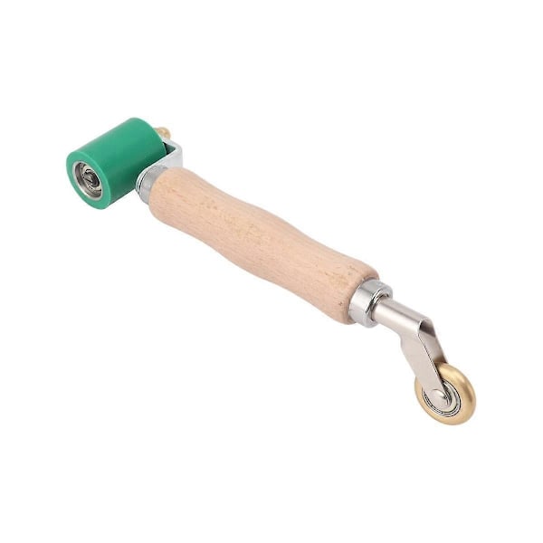 40mm Wallpaper Roller Seam Roller Steel, Wood Handle Silicone Seam Roller Dual Use Brass Wheel for PVC Welding B-WELLNGS