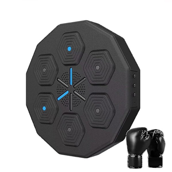 Music Boxing Machine Home Wall Mount Electronic Smart Focus Agility Training Digital Boxing Wall Target Punching Pads and Gloves 2023 Hot 2024 New Only 1 towel