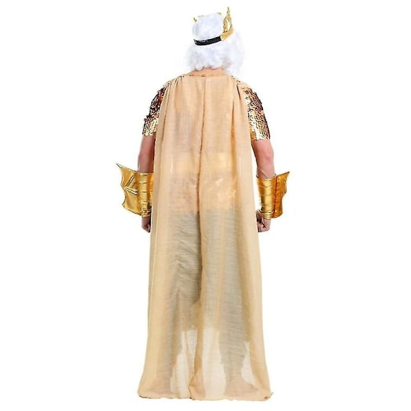 Karneval 2024neptune Havfrue Kostume Mænd Sexet Poseidon Udklædning Halloween Purim Karneval Mardi Gras Outfit-WELLNGS Poseidon Costume M