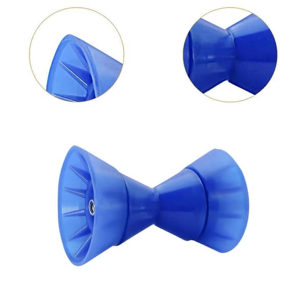 4 tums Båt Bogseringsrulle Montering Robust Släpvagnsdelar Marin bogsering - WELLNGS Blue