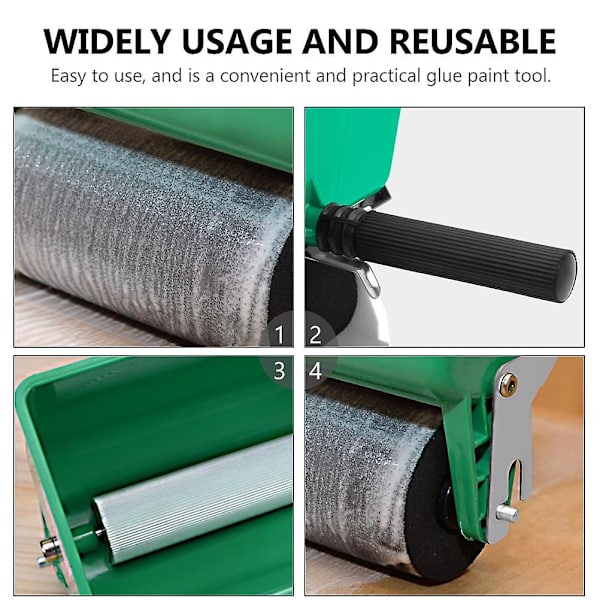 Limroller for trearbeid - Limroller for håndverk - Manuell limapplikator - Bærbar limrulle - WELLNGS