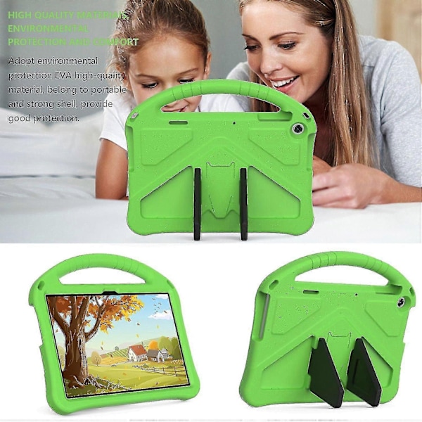 For Lenovo Tab M10 (3. generasjon) Nettbrettdeksel Barn Eva Robust Støtsikkert Nettbrettdeksel Konvertibelt H-WELLNGS Green