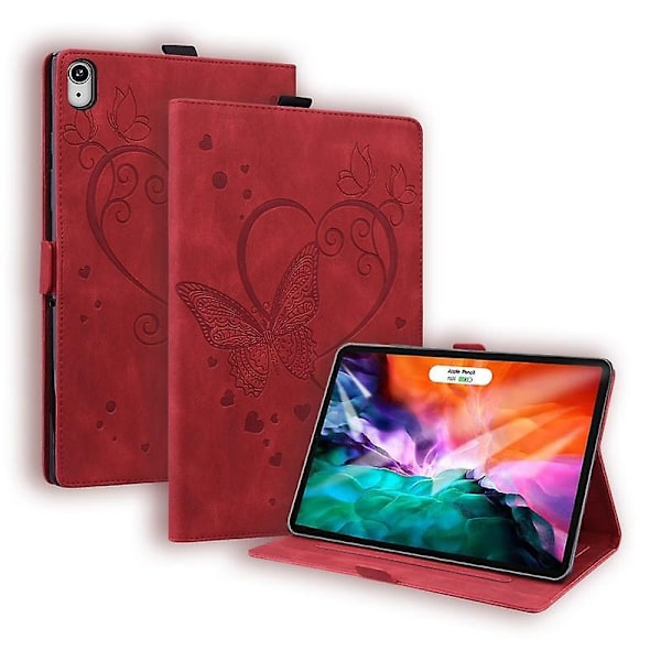 Kompatibel med iPad mini 6:e generationen 83 tum smal design stativfunktion-WELLNGS Red