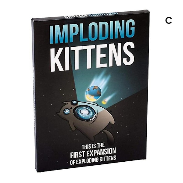 Exploding Kittens kortspel om kattungar och exploderande kul underhållningsspel lämpligt för 2-5 spelare-WELLNGS C