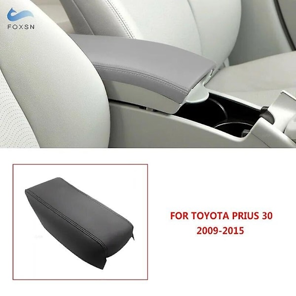 Skyddande lock för mittkonsolarmstöd till Toyota Prius 2004 2005 2006 2007 2008 2009 2010 2011 2012 2013 2014 2015 - WELLNGS C Black